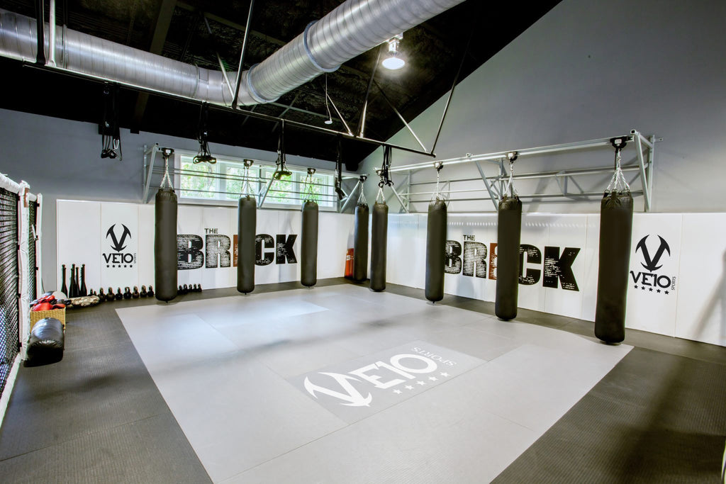 Veio Sports Smooth Tatami Mats with custom gym branding