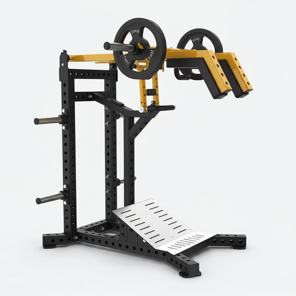 Gotham Plate Loaded Leverage Squat and Calf Raise Machine