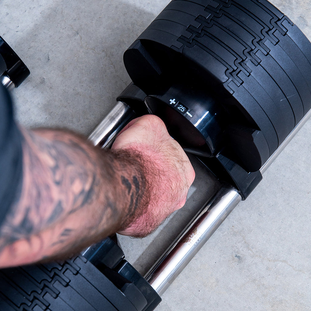 Eurobells 5-80lbs Adjustable Dumbbell Set